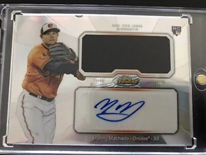 2013 Topps Finest Jumbo Relic Refractor Manny Machado #AJR-MM Rookie Auto RC - Picture 1 of 2