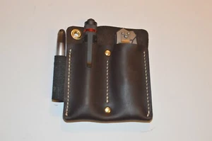 Handmade Leather EDC Pouch Wallet EDC Pocket Pouch EDC Wallet Pocket Organizer - Picture 1 of 4