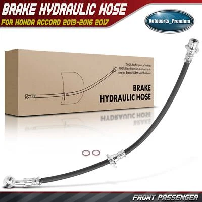 New Front Right Passenger Side Brake Hydraulic Hose for Honda Accord 2013-2017 - Image 1 of 4