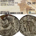 LICINIUS Rare R2 RIC NGC Choice XF Roman Empire Follis Coin Jupiter with Captive