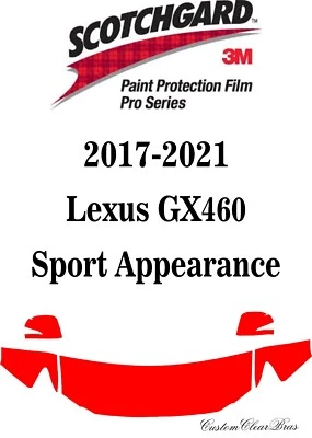Película de protección de pintura 3M Scotchgard serie Pro 2019 2020 2021 Lexus GX 460 Sport Foto 1 de 3