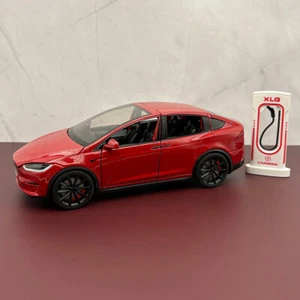 XLG Model Of A 2022 Tesla Model X - Red - 4 Door - 1:24 Scale - Picture 1 of 9