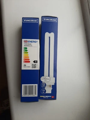 2 x tungsran  Fluorescent Lamp 1745Lm 26W 2 pins F26WDBX/T4/840/2P - Image 1 of 4