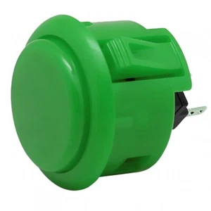 Button Arcade Green Compatible for / Bartop Sanwa Push Button Set 0 31/32in - Picture 1 of 1