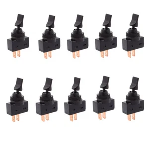 10Pcs Black ON/OFF 2 Pin Car Toggle Switch 12VDC 20A - Picture 1 of 3