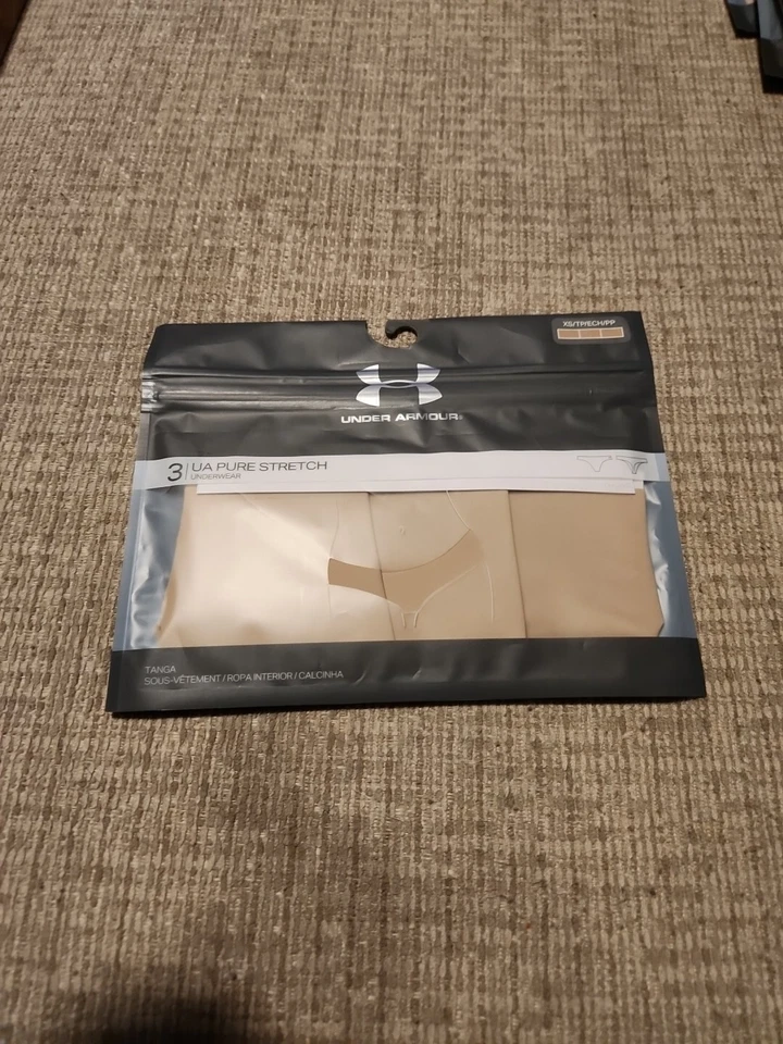 Under Armour 1325615001md Womens MD Black Pure Stretch Thong 3pk