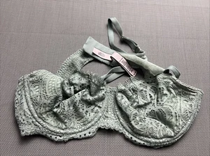 Reggiseno Victorias Secret Dream Angels push up non imbottito pizzo verde 38C - Foto 1 di 8