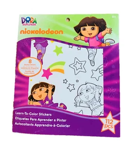 Nickelodeon Learn-To-Color Stickers Kit ~ Dora The Explorer - Picture 1 of 4