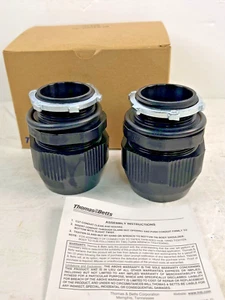 2 T&B Fittings LT150P 1-1/2" Straight Bullet(R) Nonmetallic Conduit Fittings  - Picture 1 of 4