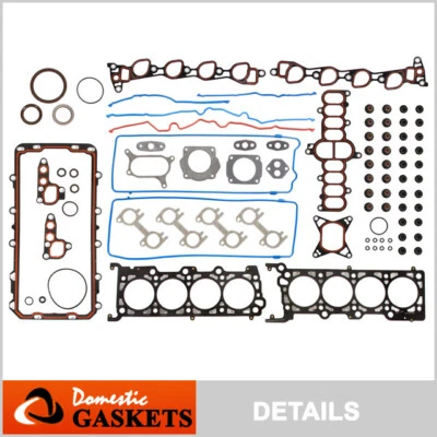 Compatível com 4.6L Ford F-150 E-250 Expedition conjunto completo de junta V8 ROMEO Vin W SOHC 16V - Imagem 1 de 4