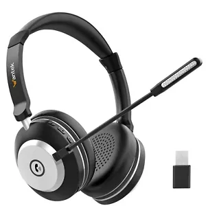 Wantek Wireless Headset, Bluetooth Headphones with Microphone Noise Canceling - Picture 1 of 6
