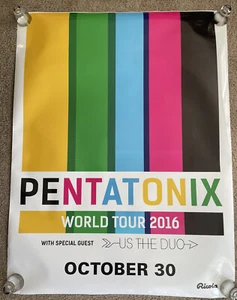 Rare Pentatonix LARGE Promotional Poster 2016 World Tour w/ US The Duo, 36x47" - Picture 1 of 8