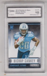 2014 - Rookies and Stars - Bishop Sankey - Tarjeta de novato - gema graduada ¡¡como nueva 10!!! - Imagen 1 de 2