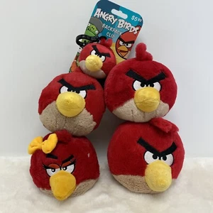 Angry Birds Red Plush Lot of 5 - Picture 1 of 8