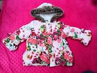 Ted Baker Baby Girl Oil Painting Print Winter Coat Size 12-18 Months
