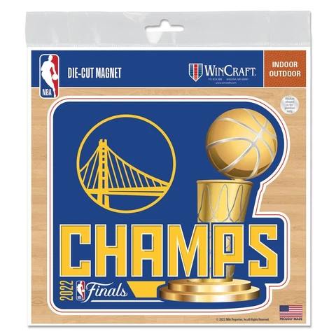 Golden State Warriors 2022 NBA World Champions Die Cut 6x6" Magnet Cover