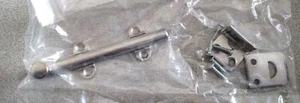 NEW 10 PC BOX IVES 6" SURFACE BOLT BRUSHED CHROME 043 B26D-6" - Picture 1 of 4