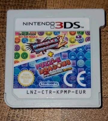 Puzzle Dragons Z Super Mario Bros Not For Resale Nintendo 3DS Demo - Image 1 of 2
