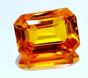 10.75CT Natural Certified Rare Orange Painite Radiant Cut Loose - Picture 1 of 5