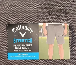 Callaway Golf_Shorts_Sz. 38_Black Stretch_Performance_Opti-Dri - Picture 1 of 14