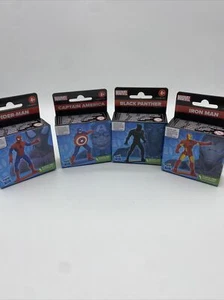 4x Hasbro Marvel Super Hero Actionfigur Captain America Iron Man 6,5 cm - Picture 1 of 5