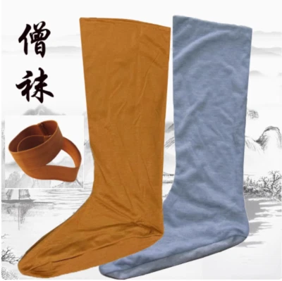 Unisex Shaolin Kung fu Cotton Socks Buddhist Monk Stockings with Leg Wraps Socks - Image 1 of 4