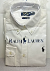 POLO Ralph Lauren Dress Shirt White-CUSTOM SLIM FIT-See Measurements-Size L (E6)