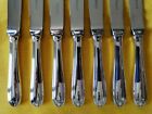 Clement Marot Set Of 7 French Christofle Dessert Knives Silver Plate France New