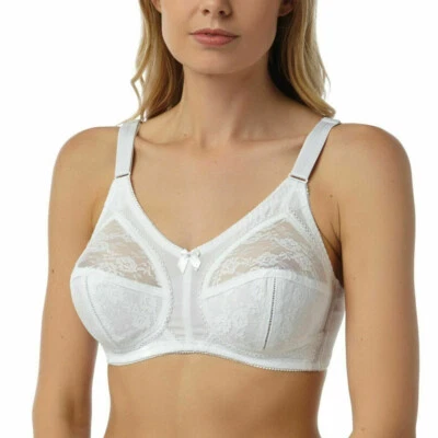 7 Colours Firm Control Non Wired Non Padded Lace Bra 36 - 44 cup size ABC,D,DD,E