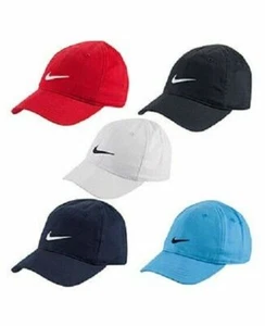 Little Boys Toddler Infant Baby Nike Cap Adjustable Hat Black Gray Blue White - Picture 1 of 23