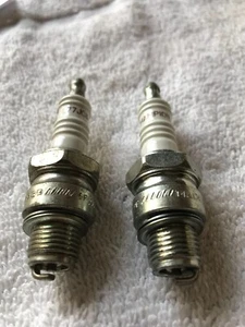 TWO Champion L77JC4 Copper Plus Marine Spark Plugs - Picture 1 of 4