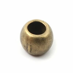 20 pcs Antique Bronze Metal Ball Spacer Beads – 10mm – Large Hole: 5mm - Picture 1 of 3