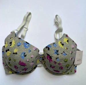 Auden Women's Everyday T-shirt Bra Heather Floral Size 32DD - Picture 1 of 7