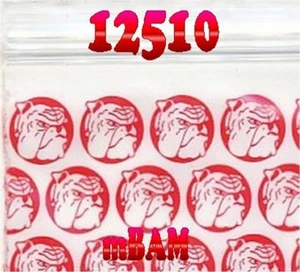100 PACK RED BULLDOG 12510 Apple Zip Baggies 1.25X1.0" Mini Bags - Picture 1 of 12