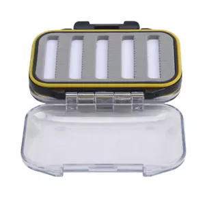 Outdoor Sports Double-layer Fly Bait Box Waterproof Fishing Accessories Case FW - Picture 1 of 11