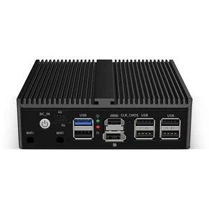 Intel N100 N150 Proxmox 4x2.5G Lan Fanless J6413 Linux Support 4G/5G Mini PC - Picture 1 of 13