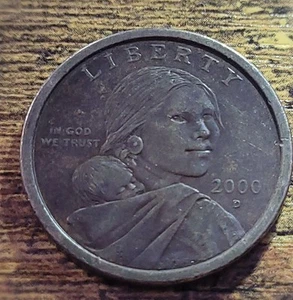2000 D Sacagawean Dollar CHOCOLATE MINT ERROR!! - Picture 1 of 2