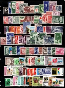 AUSTRALIA - QEII MH collection on 2 album pages - Picture 1 of 2