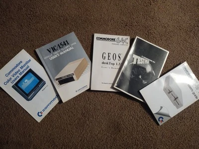 Vintage Commodore Computer Monitor, Single Drive Floppy, Disk Desktop Manuals - Bild 1 von 4