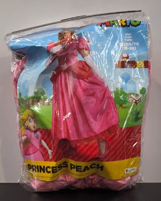 Костюм для взрослых женщин Disguise Super Mario Princess Peach Elevated XL #164589F - Изображение 1 из 4