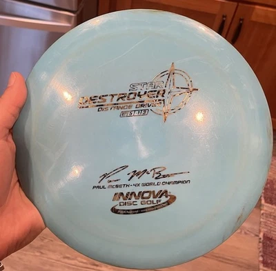 Innova Destroyer Paul McBeth 4x World Champion 175g Embossed Run, Awesome, Inked - Image 1 of 4