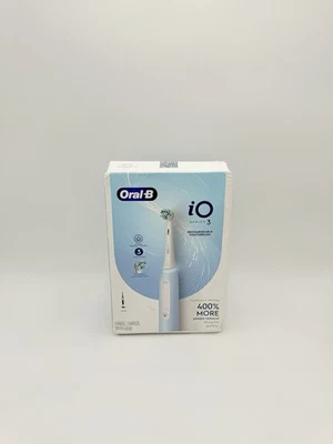 Oral-B iO Series 3 Electric Toothbrush with Brush Head - Light / Icy Blue - Image 1 of 4