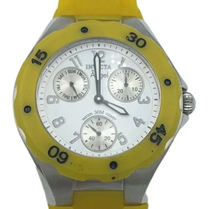 INVICTA Angel Tritnite Night Glow Model 0700 Japan Movt SS Wrist Watch WORKS!! - Picture 1 of 4