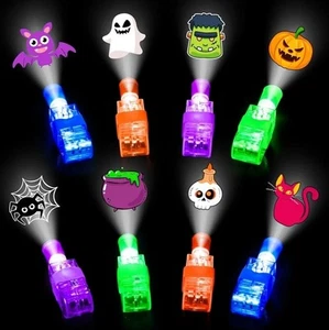 40Pcs Halloween Luci Dito LED, Bomboniere Festa Halloween per Bambini Halloween... - Foto 1 di 7