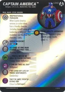 Marvel Heroclix Avengers Forever Legacy Card : Captain America - L040 - Picture 1 of 2