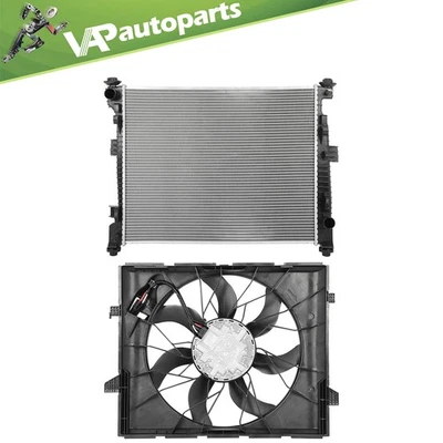Engine Radiator and Radiator Cooling Fan Kit For 2016-2021 Jeep Grand Cherokee Foto 1 de 4