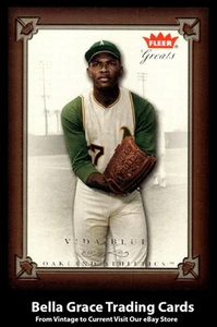 2004 Fleer Greats of the Game Vida Blue #23 Oakland Athletics MLB Baseball - Picture 1 of 2