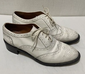 ZIMMERMANN Perforated Leather Brogues, Ivory - Sz39 / US9 / AU8 / UK6 - Picture 1 of 12