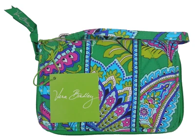Cartera y muñeca VERA BRADLEY ESMERALDA PAISLEY con cremallera alrededor etiquetas nuevas difícil de encontrar Foto 1 de 4