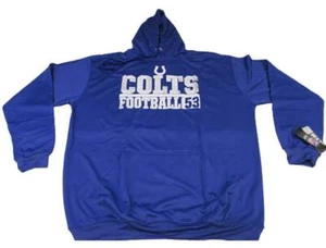 New Indianapolis Colts Mens Big & Tall Sizes Blue Majestic Polyester Hoodie - Picture 1 of 7